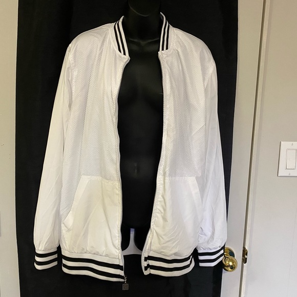 White Mesh Windbreaker - Picture 1 of 3